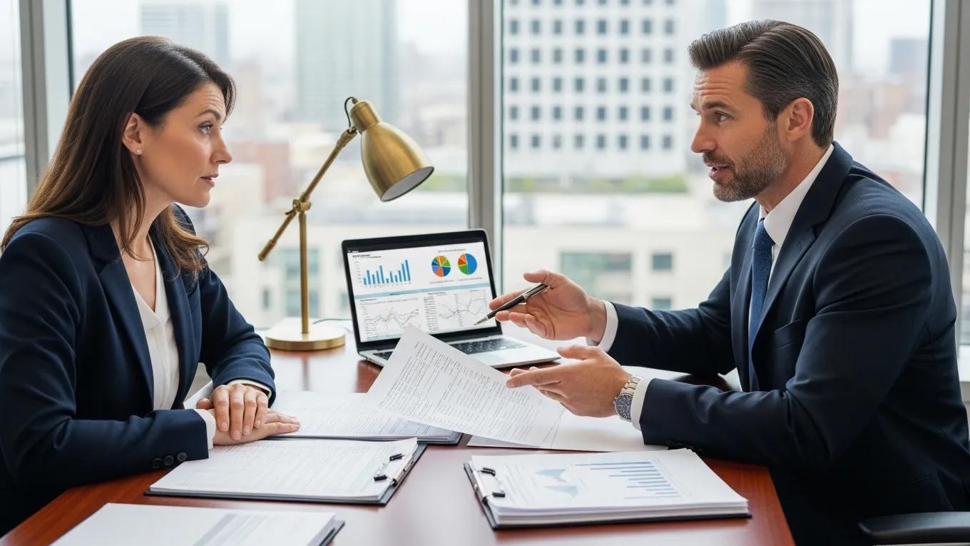Tax consultant advising a client on audit defense strategies