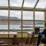 Remote employee working from home laptop, illustrating multi-state payroll and tax compliance for businesses