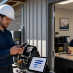 Utah field-service employee recording job time for accurate payroll and client billing