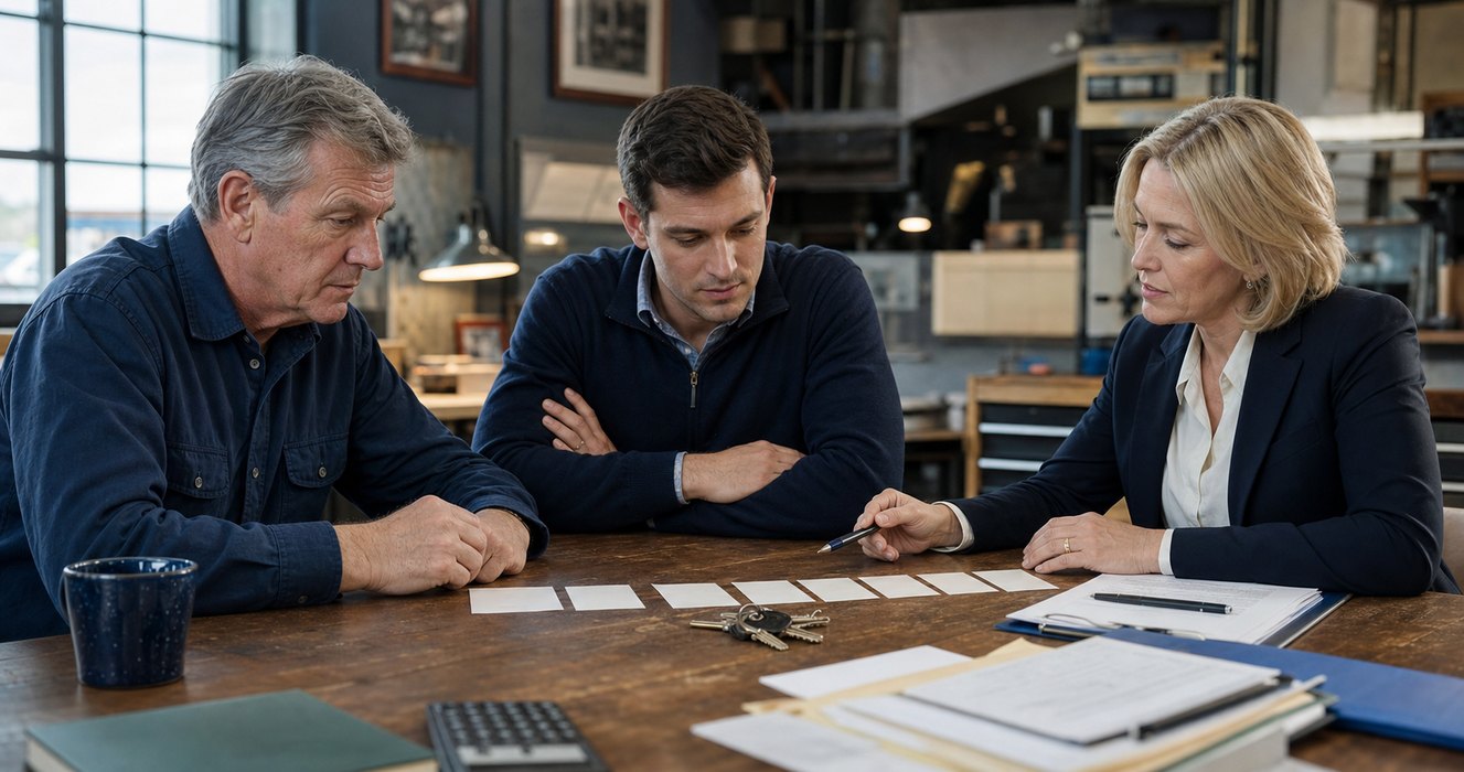 Business owner, successor, and CPA planning an ownership transition