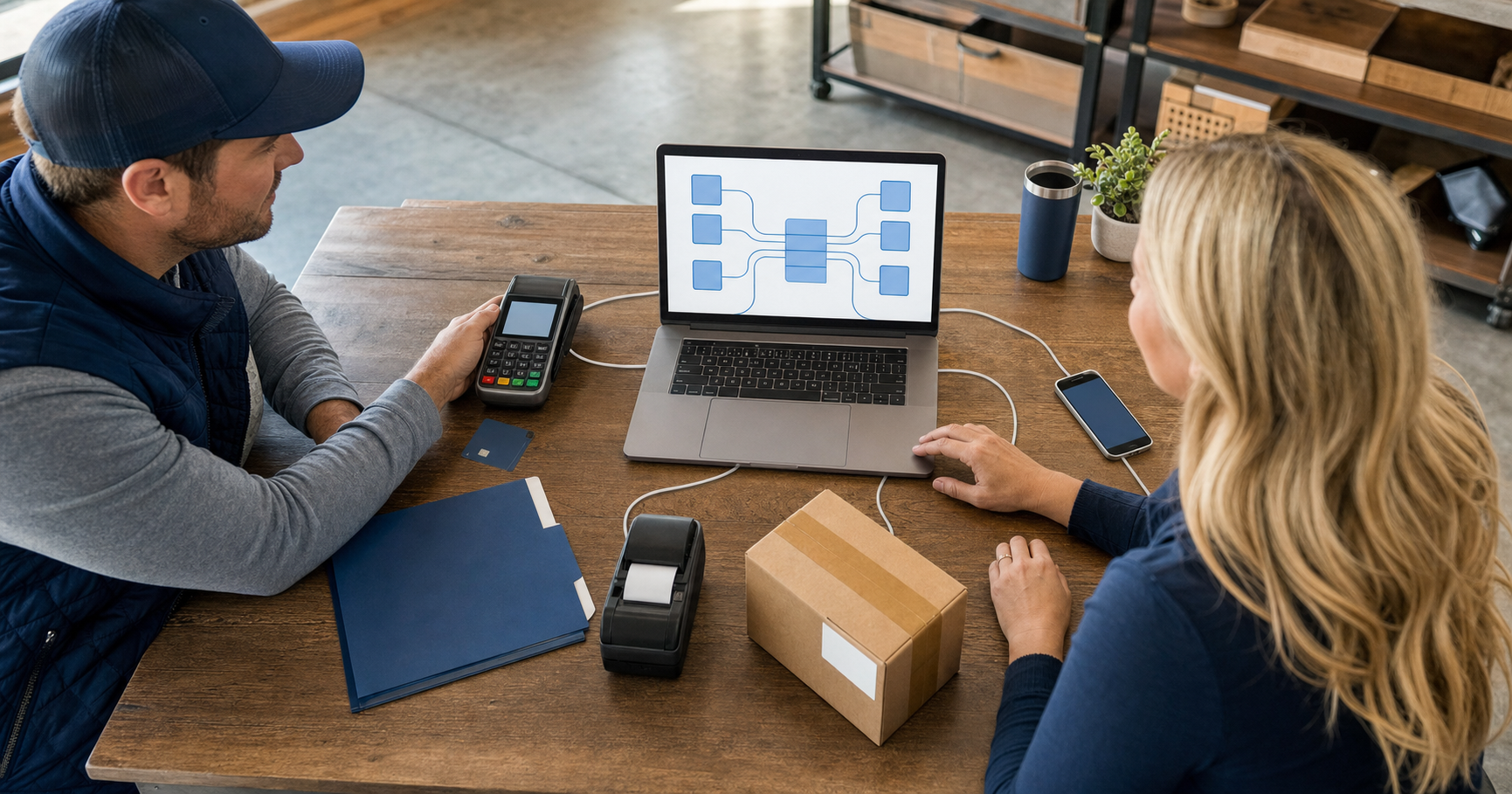 Utah business owner and CPA connecting payment, payroll, expense, and sales data to accounting software