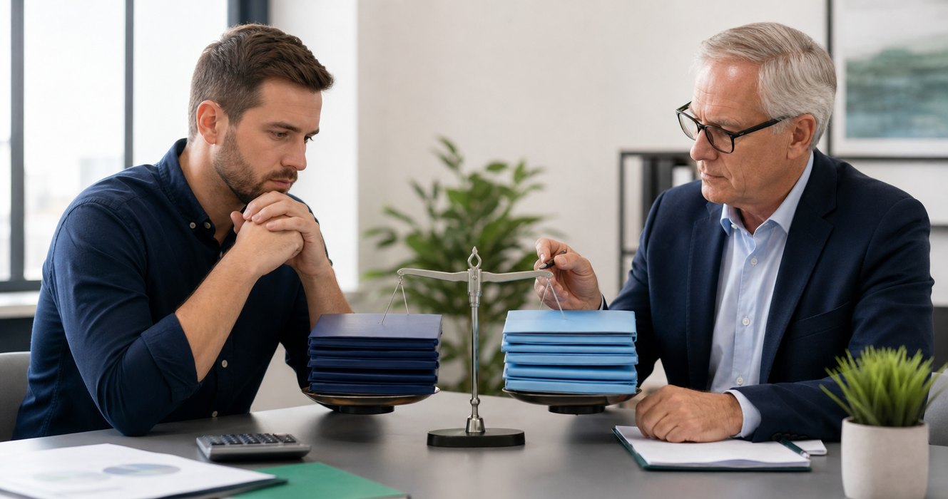 Utah entrepreneur comparing LLC and S corporation options with a CPA