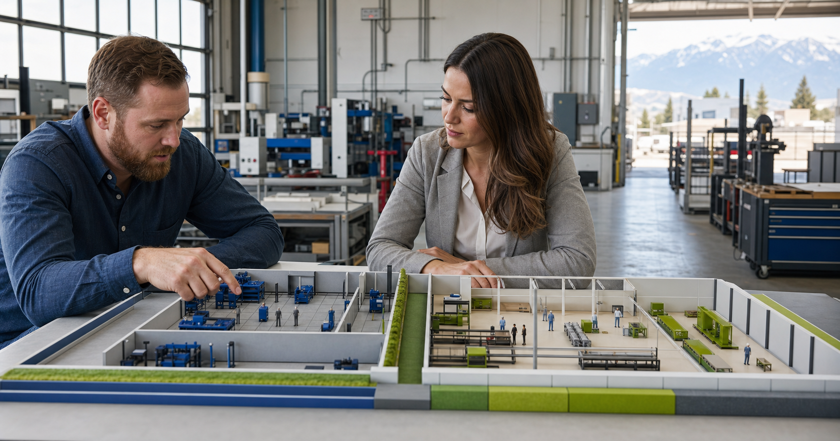 Utah business owner and financial adviser planning hiring, equipment, and working capital for growth